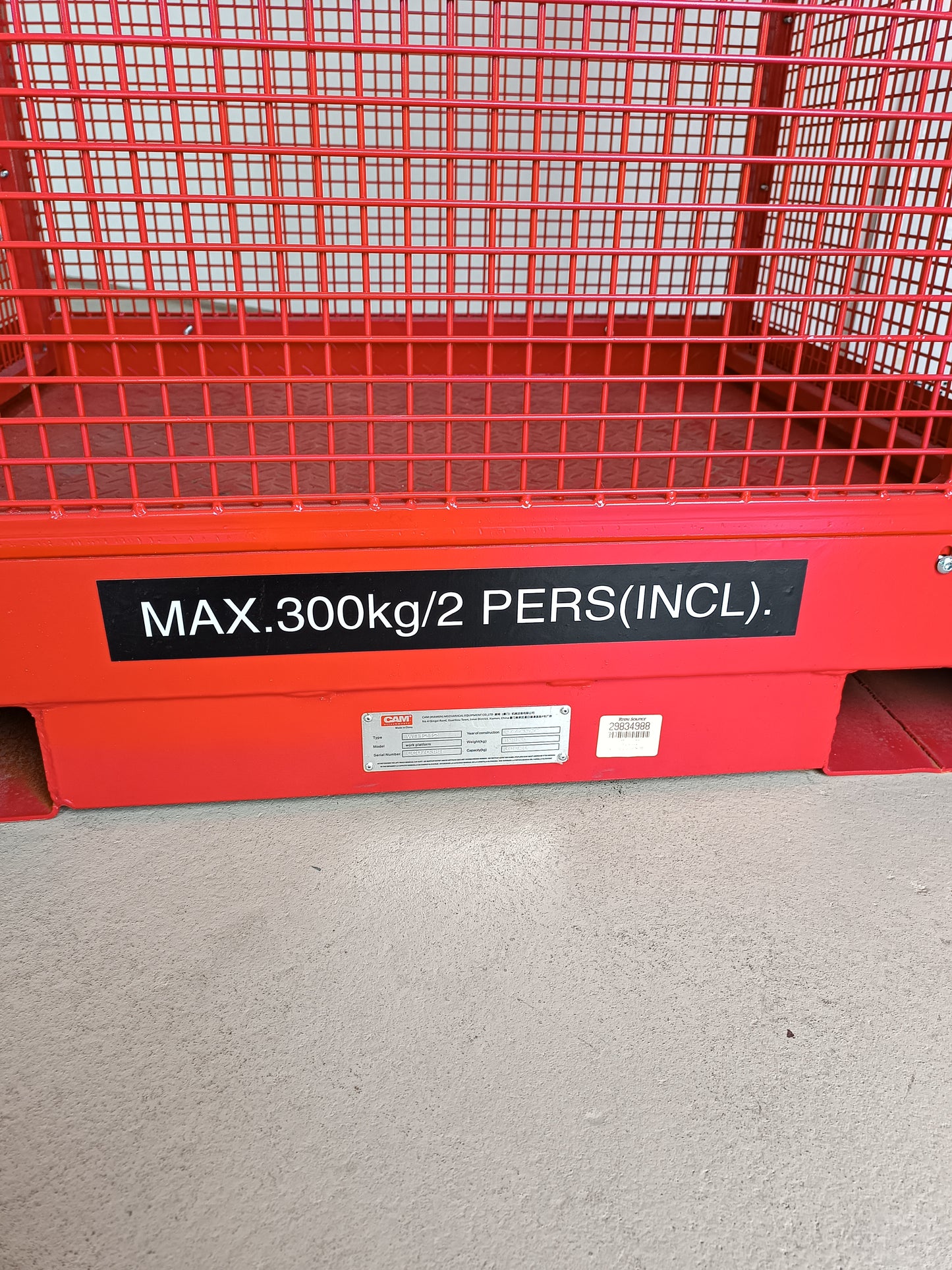 Arbeitskorb Personenkorb Arbeitsbühne | 300 kg | 2 Personen - Staplertechnik24