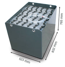 48V Gabelstaplerbatterie 4 PzS 620 Ah DIN A (832 * 523 * 784mm L/B/H) Trog 57017020 inkl. Aquamatik