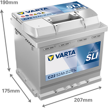 VARTA Dynamic SLI C22 12 V 52 Ah BLUE DYNAMIC - Staplertechnik24