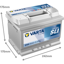 VARTA Dynamic SLI D59 12 V 60 Ah - Staplertechnik24