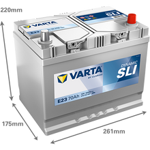 VARTA Dynamic SLI E23 12 V 70 AH BLUE DYNAMIC - Staplertechnik24
