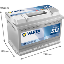 VARTA Dynamic SLI E11 12 V 74 Ah - Staplertechnik24