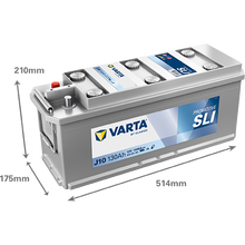 VARTA Dynamic SLI J10 12 V 130 Ah - Staplertechnik24