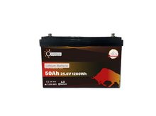 OLALITIO LiFePO4 Lithium-Batterie 25.6V 50Ah Smart BMS mit Bluetooth - Staplertechnik24
