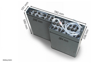 24V Gabelstaplerbatterie 2 PzS 160 Ah (780 * 206 * 560mm L/B/H) L-Trog 57284045 inkl. Aquamatik