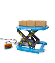HanseLifter RSHT10 Hubtisch mit drehbarer Plattform, 1000 kg Tragfähigkeit, 710 mm Hubhöhe - Staplertechnik24