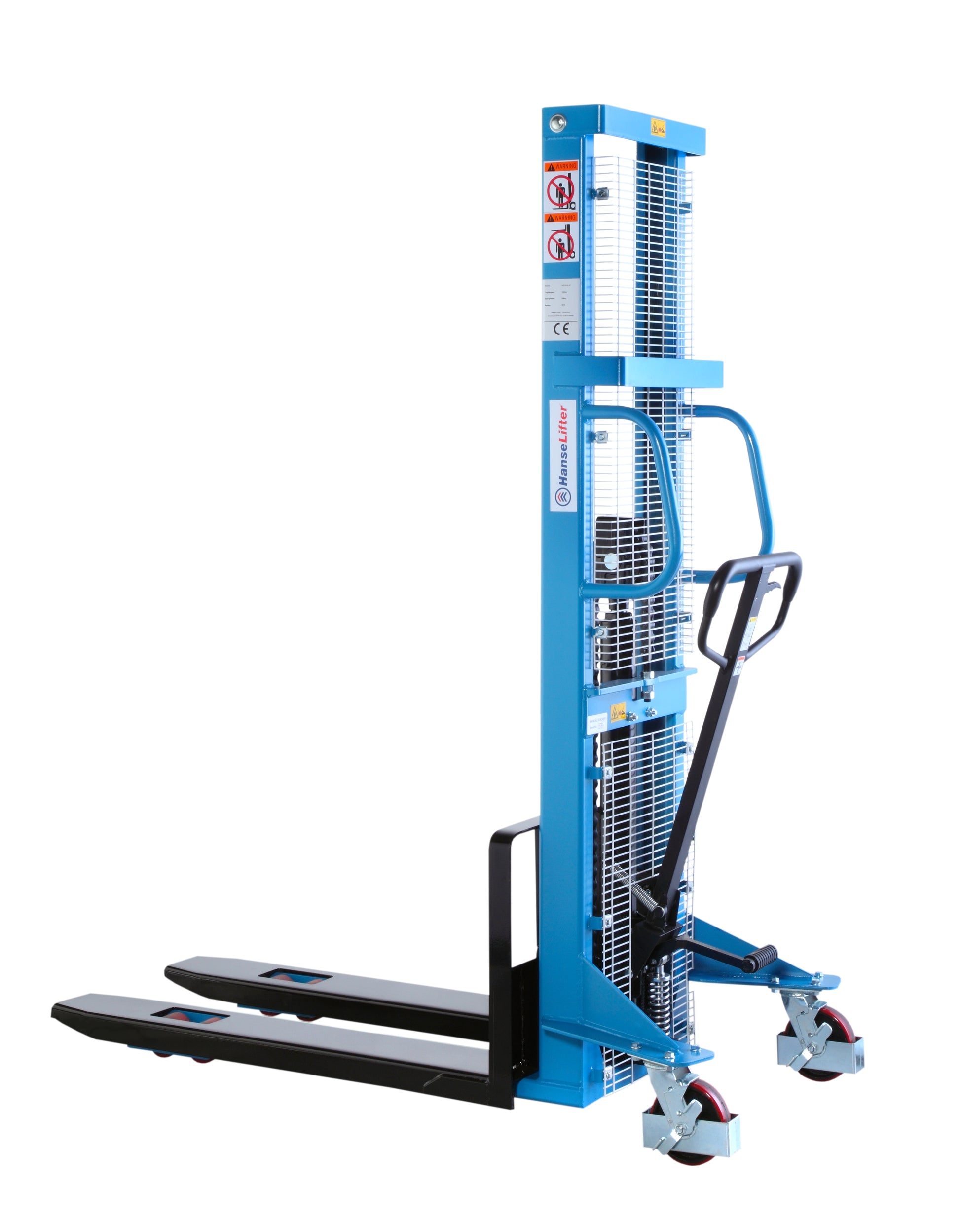 HanseLifter SDJ1025 manueller Hochhubwagen, 2500 mm Hubhöhe, 1000 kg Tragfähigkeit - Staplertechnik24