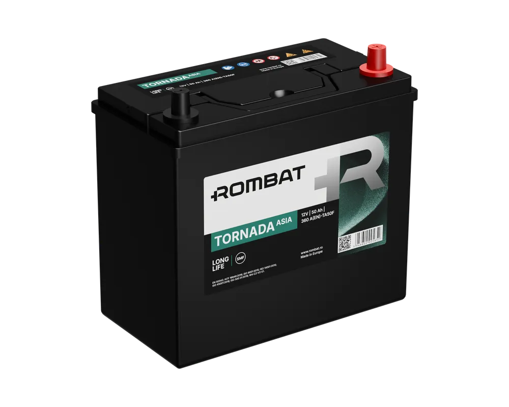 ROMBAT Tornada Asia 12V - 50AH 360A R - Staplertechnik24