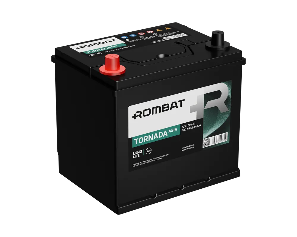 ROMBAT Tornada Asia 12V - 60AH 500A L - Staplertechnik24