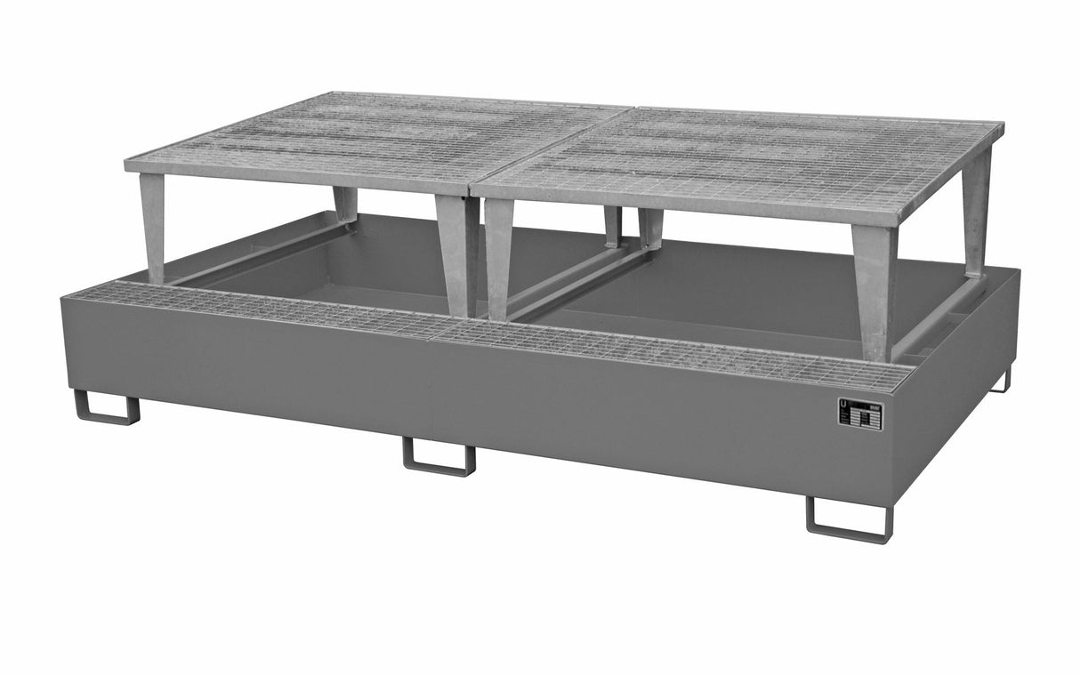 Auffangwanne AWA 1000 - 2, lackiert, Mausgrau - Staplertechnik24 - 4402 - 78 - 0000 - 5