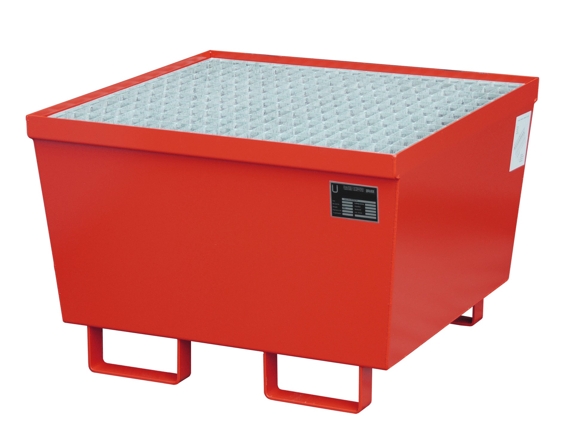 Auffangwanne AM - 1, lackiert, Feuerrot - Staplertechnik24 - 4447 - 01 - 0000 - 2
