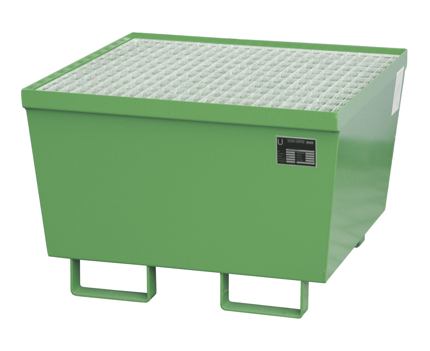 Auffangwanne AM - 1, lackiert, Resedagrün - Staplertechnik24 - 4447 - 01 - 0000 - 4