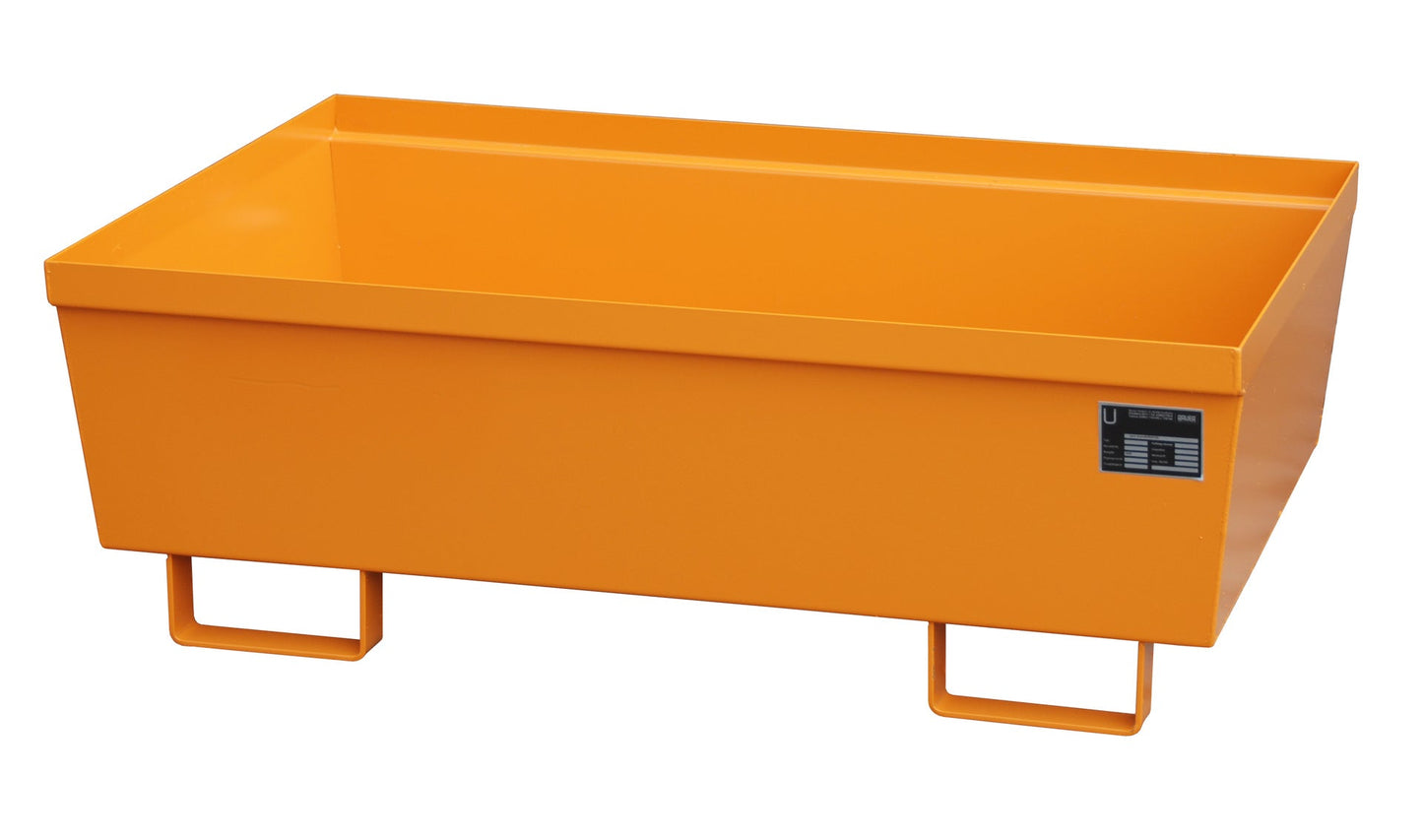 Auffangwanne AO - 2, lackiert, Gelborange - Staplertechnik24 - 4447 - 10 - 1000 - 1
