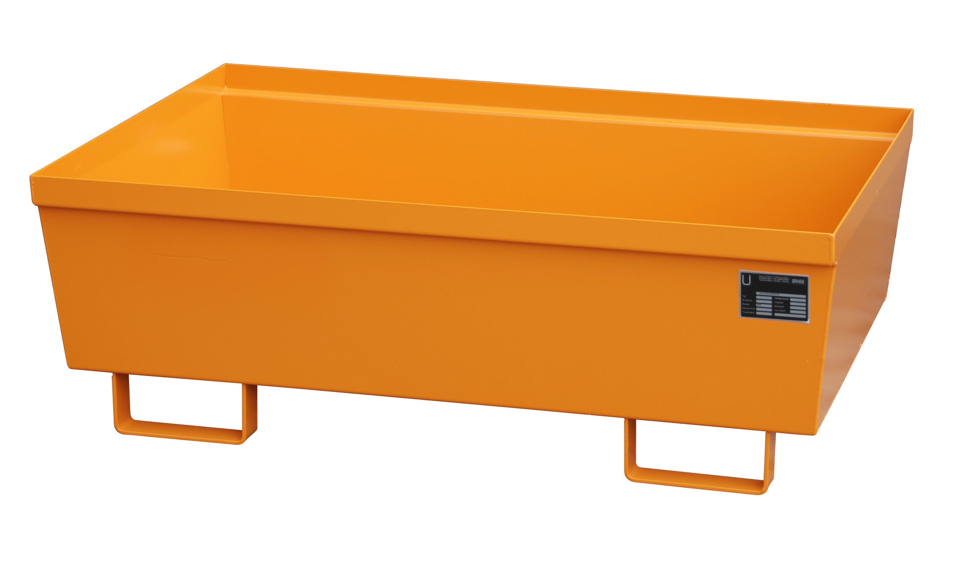 Auffangwanne AO - 2, lackiert, Gelborange - Staplertechnik24 - 4447 - 10 - 1000 - 1