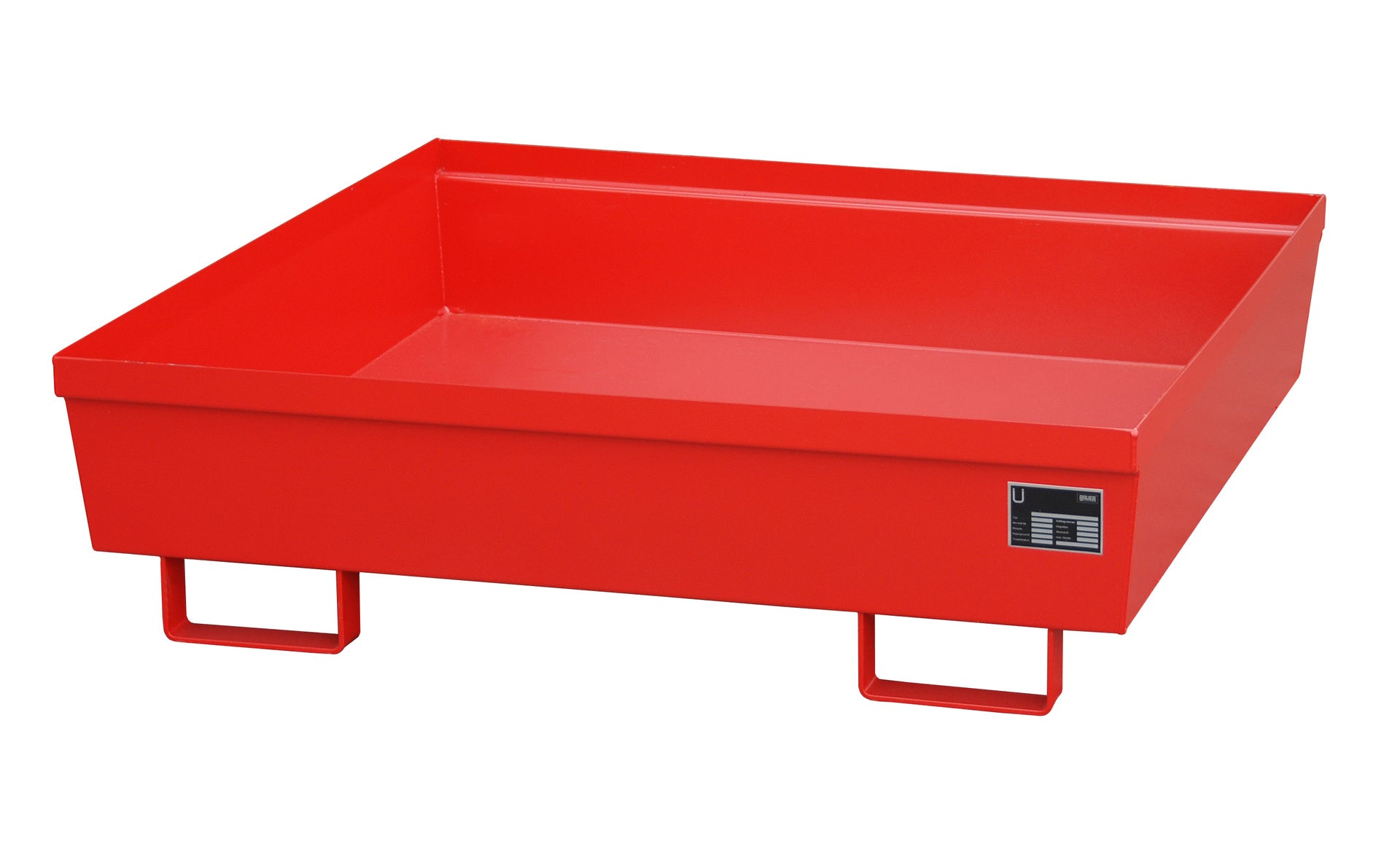 Auffangwanne AO - 4/A, lackiert, Feuerrot - Staplertechnik24 - 4447 - 11 - 1000 - 2
