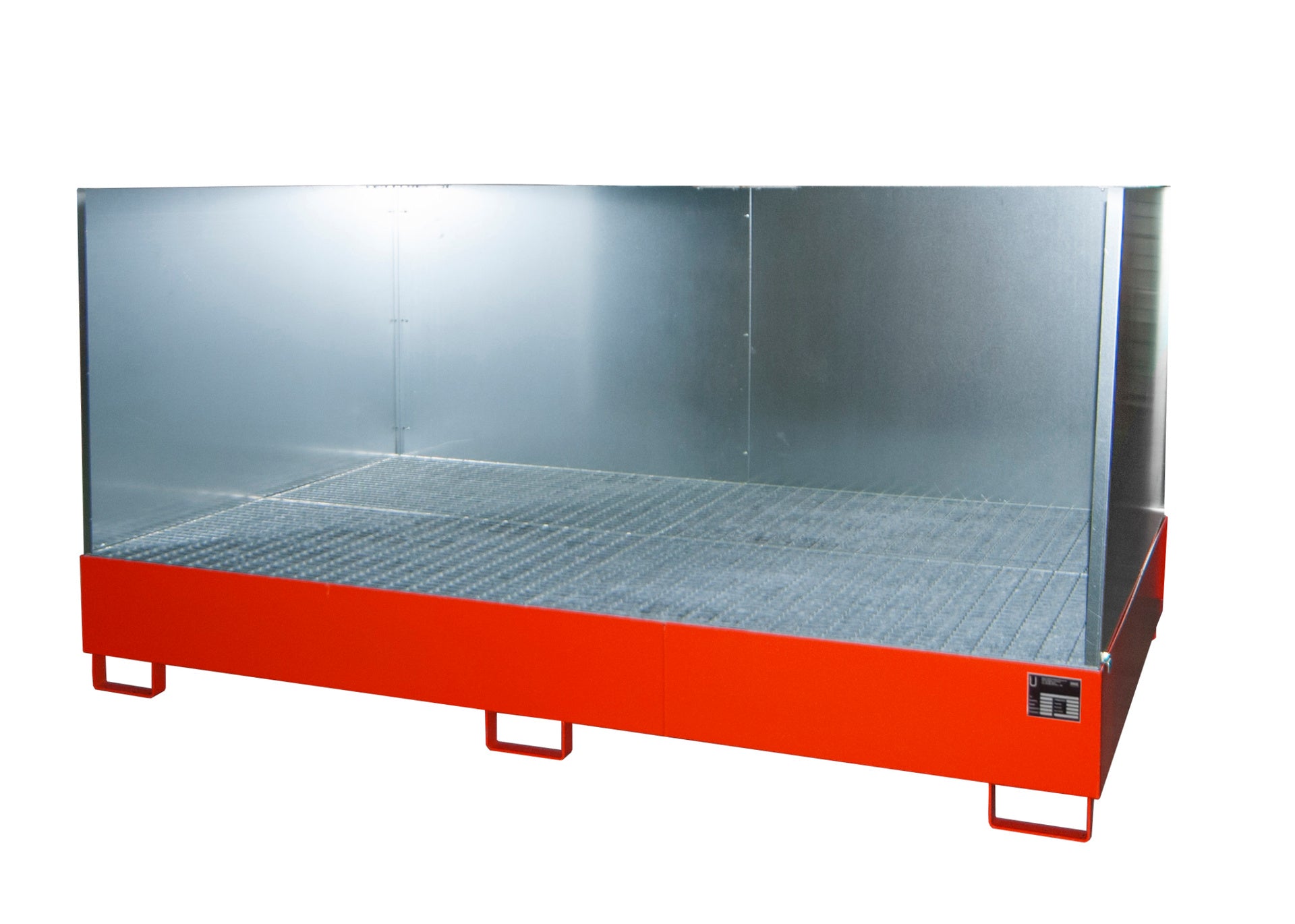 Auffangwanne AW 1000 - 10F/SW, lackiert, Feuerrot - Staplertechnik24 - 4471 - 70 - 2000 - 2