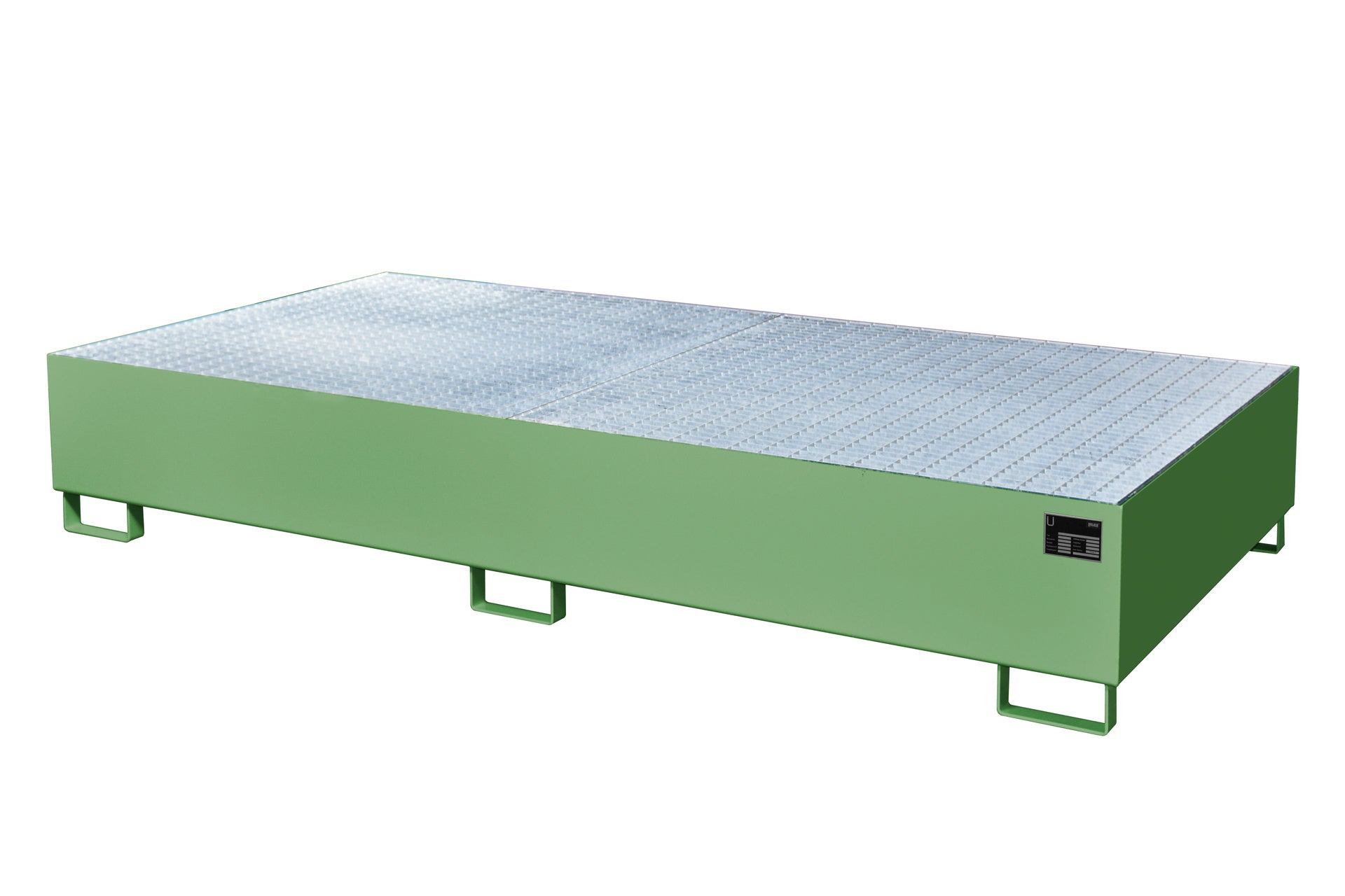 Auffangwanne AW 1000 - 2, lackiert, Resedagrün - Staplertechnik24 - 4402 - 91 - 0000 - 4