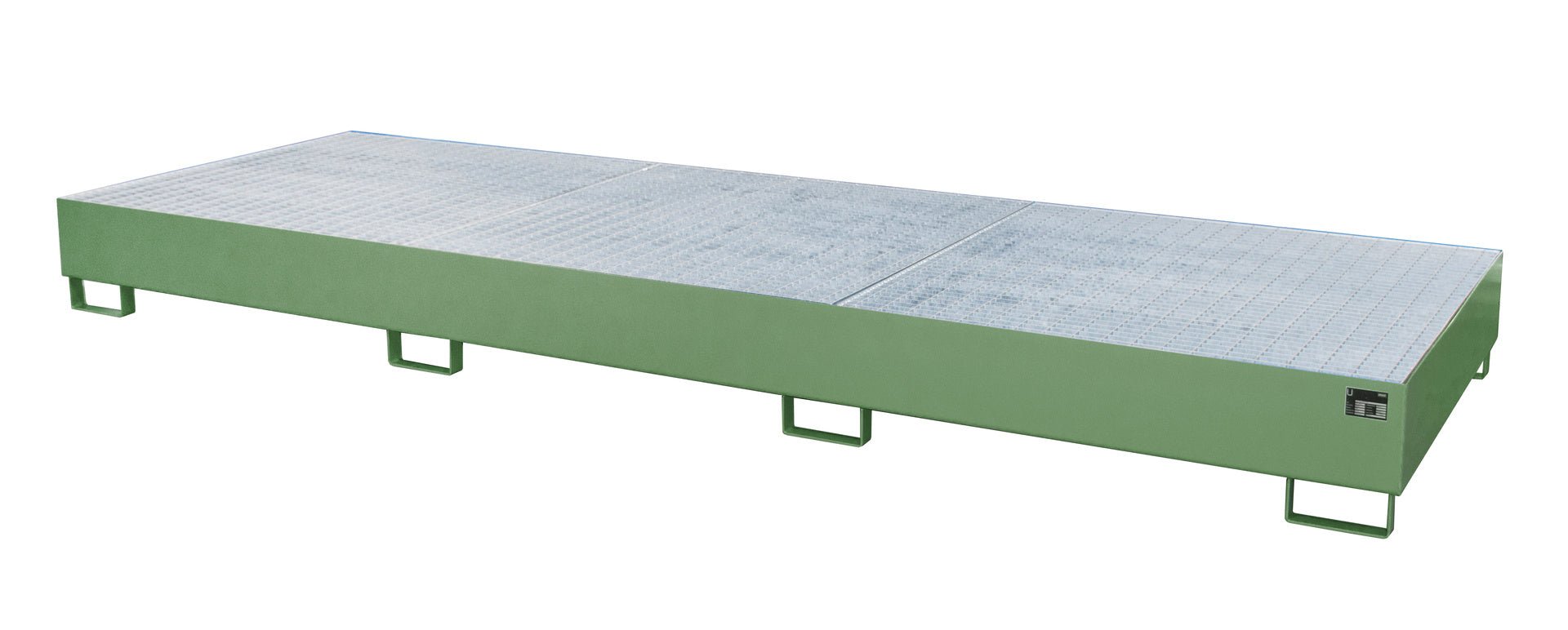 Auffangwanne AW 1000 - 3, lackiert, Resedagrün - Staplertechnik24 - 4518 - 17 - 0000 - 4