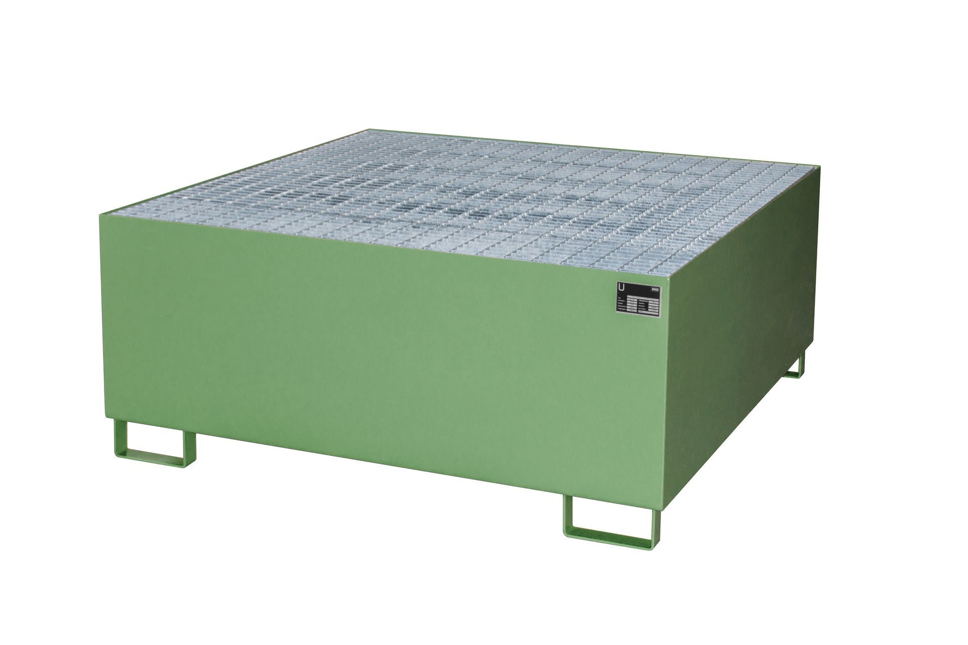 Auffangwanne AW 1000, lackiert, Resedagrün - Staplertechnik24 - 4402 - 23 - 0000 - 4