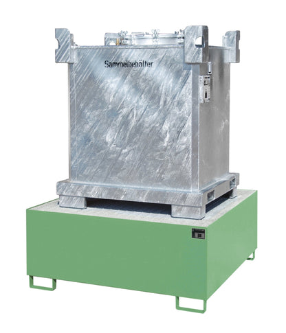 Auffangwanne AW 1000, lackiert, Resedagrün - Staplertechnik24 - 4402 - 23 - 0000 - 4