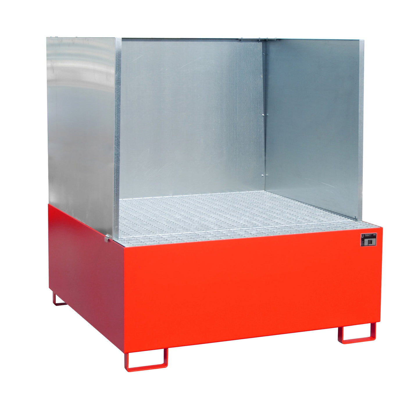 Auffangwanne AW 1000/SW, lackiert, Feuerrot - Staplertechnik24 - 4402 - 23 - 2000 - 2