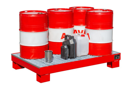 Auffangwanne AW 60 - 3/M, lackiert, Feuerrot - Staplertechnik24 - 4471 - 58 - 0000 - 2