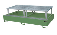 Auffangwanne AWA 1000 - 2, lackiert, Resedagrün - Staplertechnik24 - 4402 - 78 - 0000 - 4