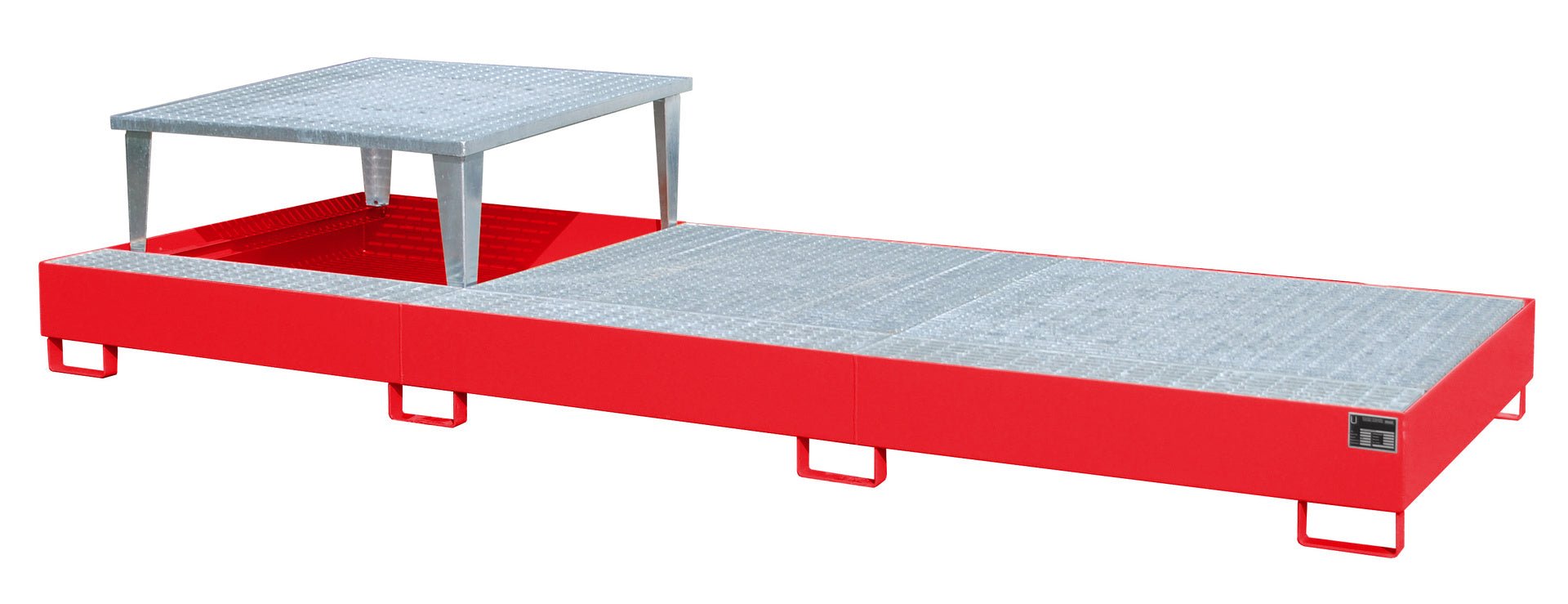 Auffangwanne AWA 31, lackiert, Feuerrot - Staplertechnik24 - 4402 - 81 - 0000 - 2