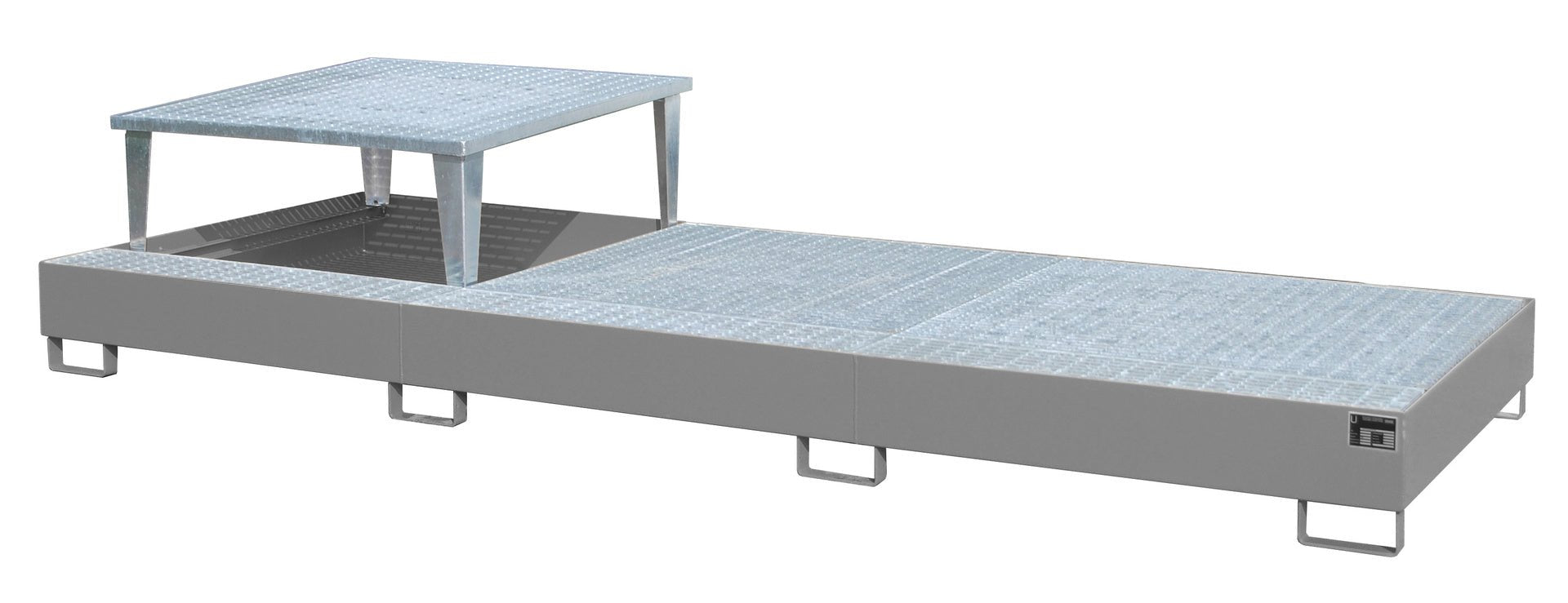 Auffangwanne AWA 31, lackiert, Mausgrau - Staplertechnik24 - 4402 - 81 - 0000 - 5