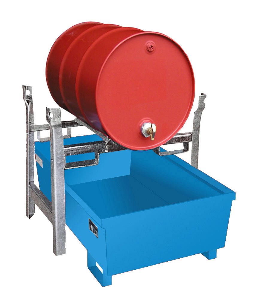 Fassregal FRA - 1, lackiert, Lichtblau - Staplertechnik24 - 4447 - 10 - 2000 - 3