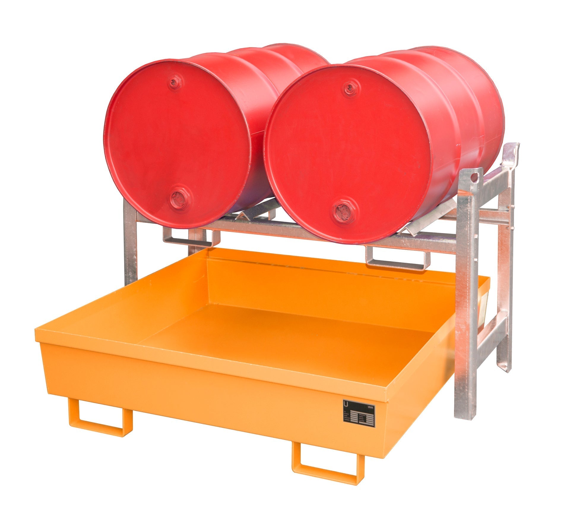 Fassregal FRA - 2, lackiert, Gelborange - Staplertechnik24 - 4447 - 11 - 2000 - 1