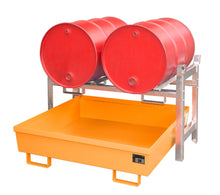 Fassregal FRA - 2, lackiert, Gelborange - Staplertechnik24 - 4447 - 11 - 2000 - 1