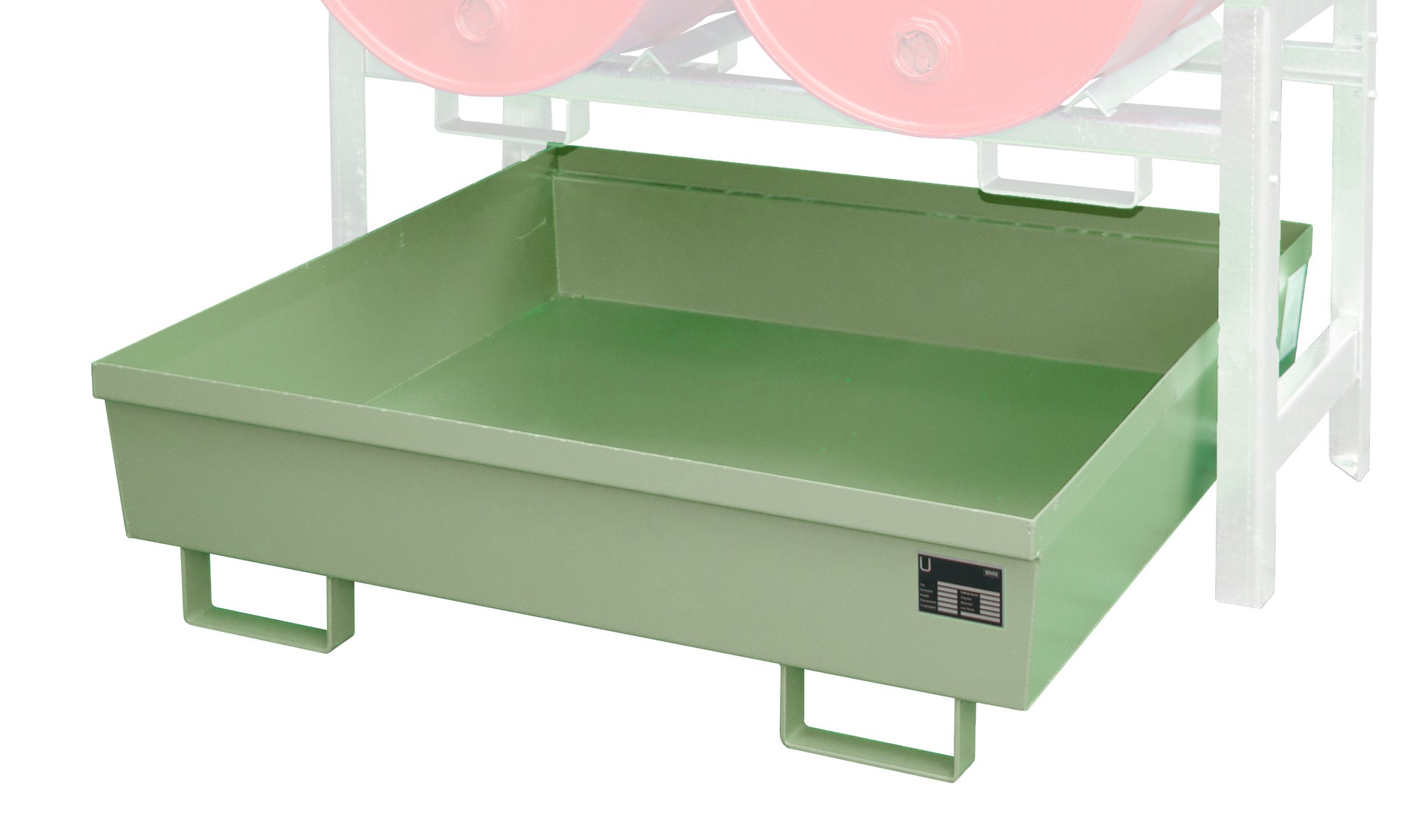 Fassregal FRA - 2, lackiert, Resedagrün - Staplertechnik24 - 4447 - 11 - 2000 - 4