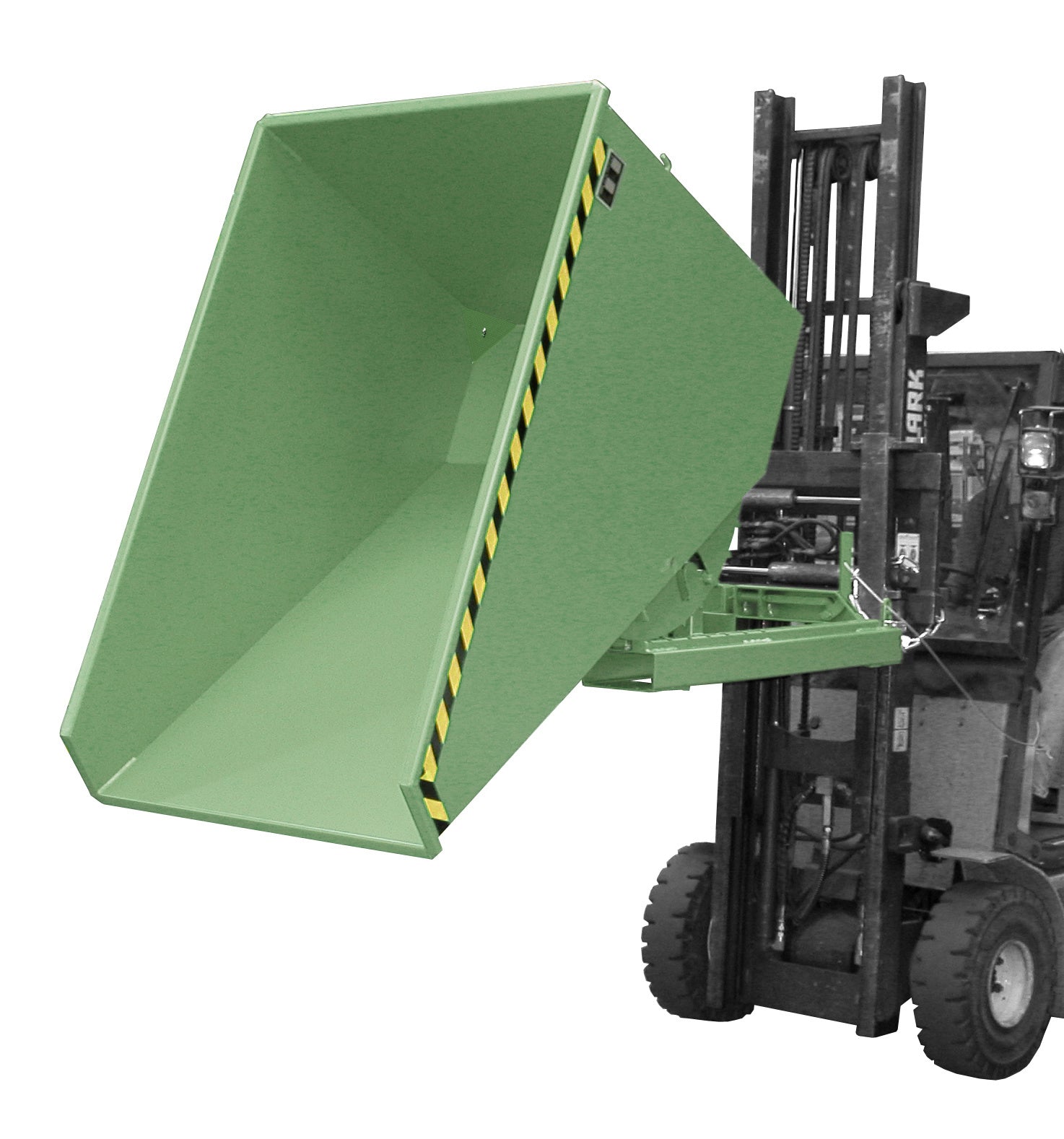 Spänebehälter EXPO - E 1200, lackiert, Resedagrün - Staplertechnik24 - 4498 - 53 - 0000 - 4