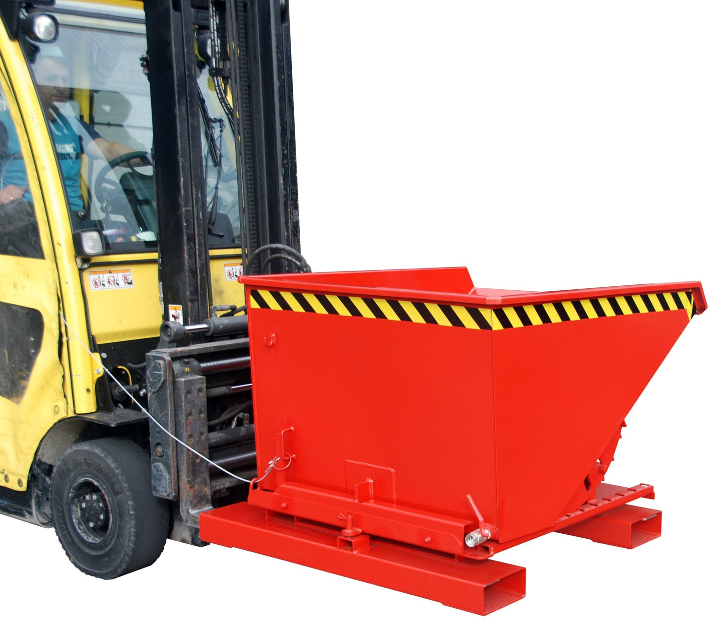 Spänebehälter S3S 600, lackiert, Feuerrot - Staplertechnik24 - 4498 - 73 - 0000 - 2