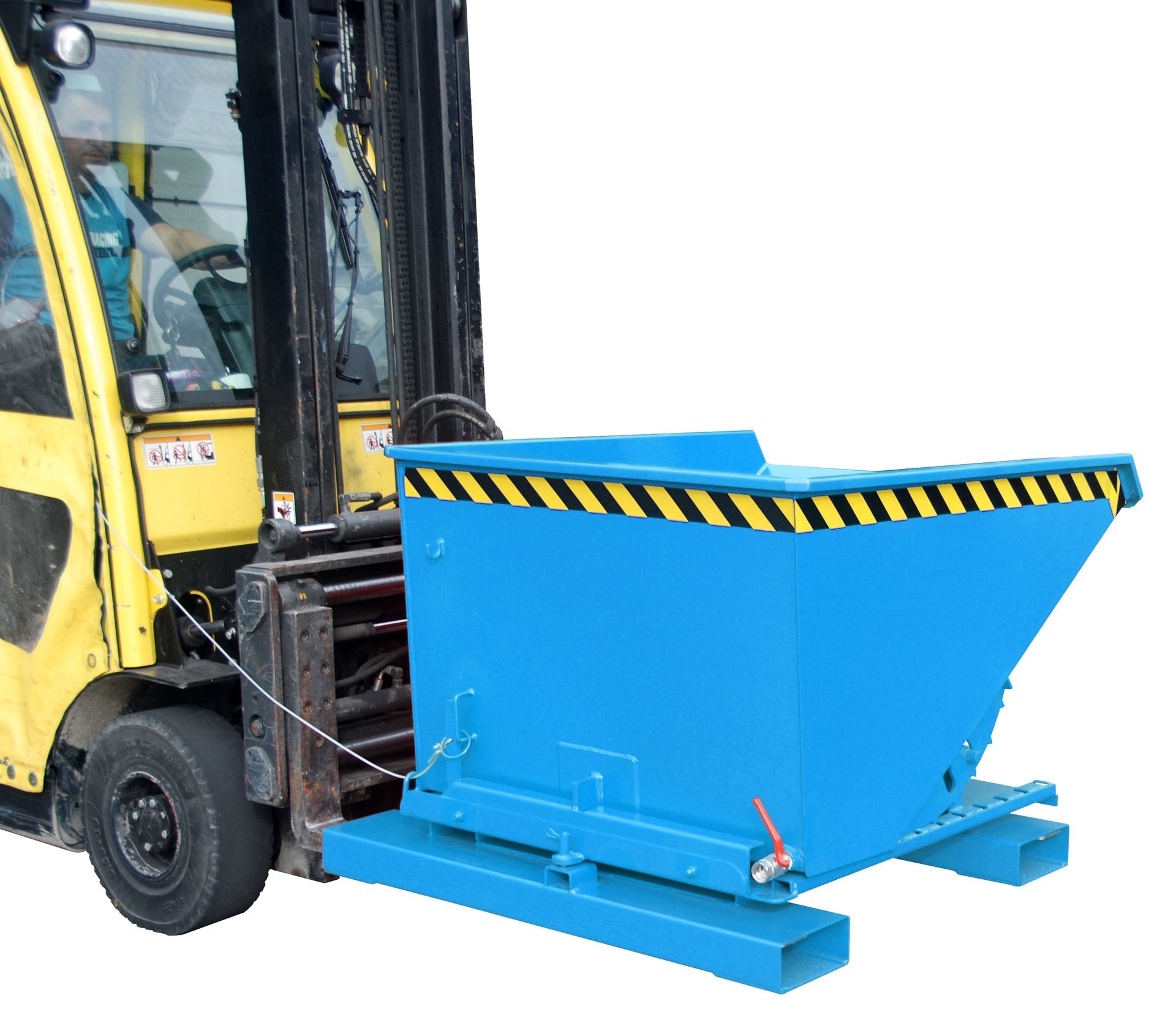 Spänebehälter S3S 600, lackiert, Lichtblau - Staplertechnik24 - 4498 - 73 - 0000 - 3