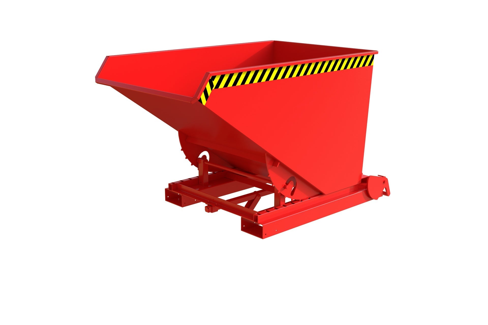 Spänebehälter S4A 1200, lackiert, Feuerrot - Staplertechnik24 - 4462 - 48 - 0000 - 2