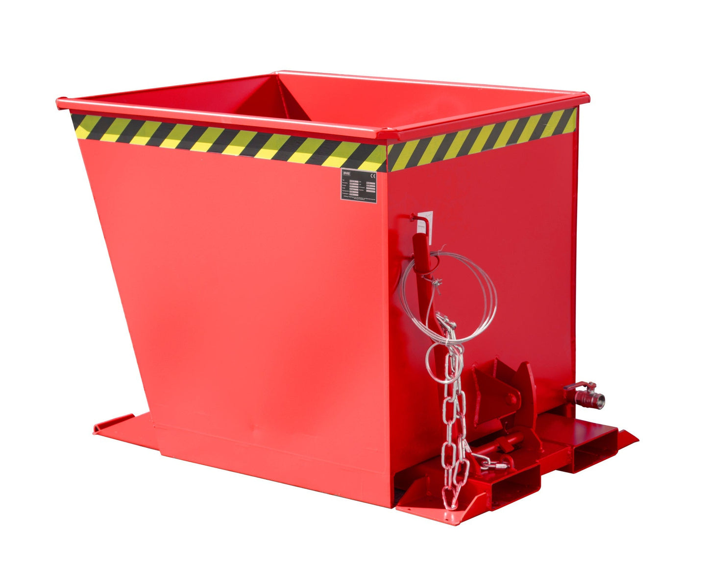 Spänebehälter SGU - RZ 55, lackiert, Feuerrot - Staplertechnik24 - 4409 - 31 - 0000 - 2