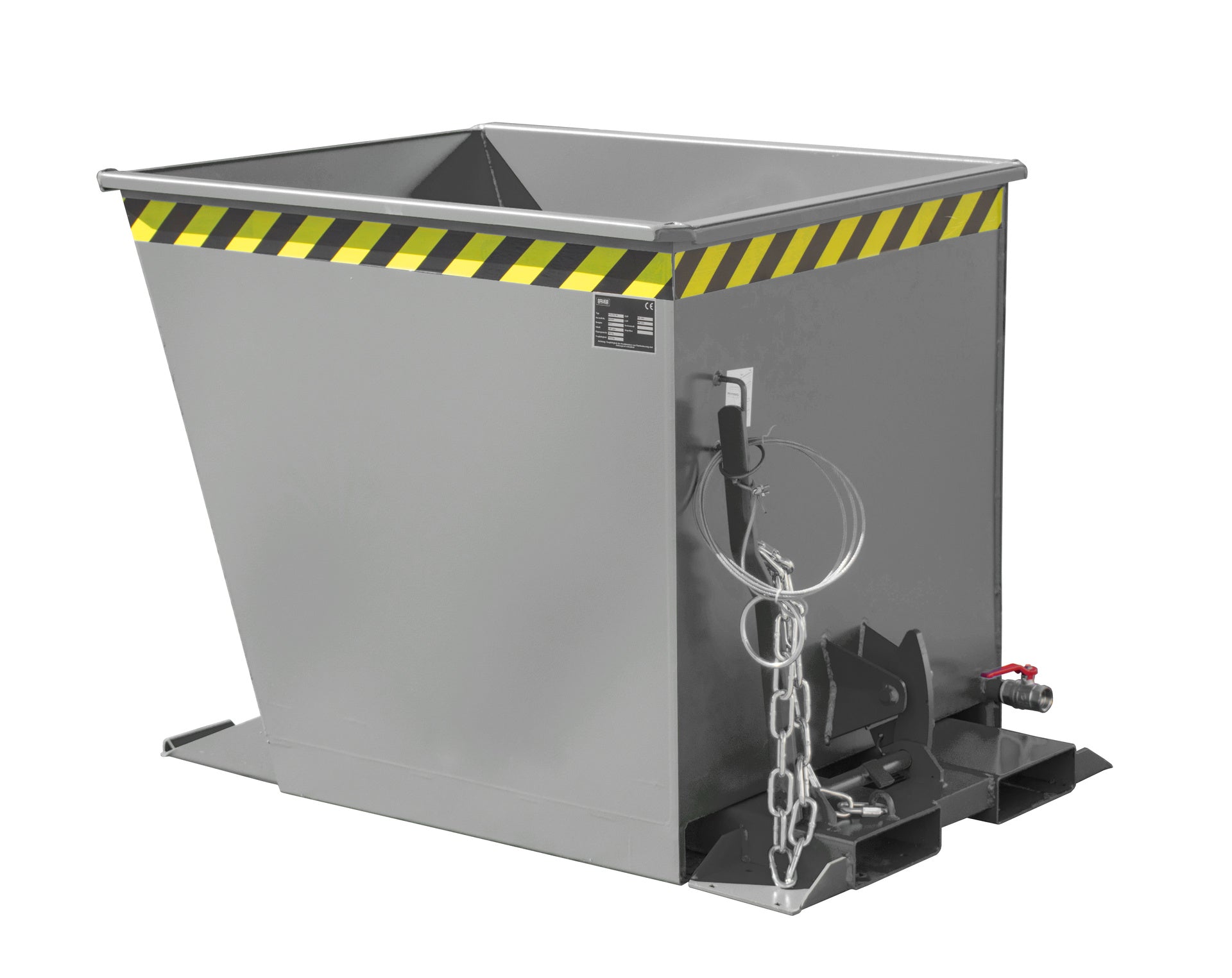 Spänebehälter SGU - RZ 55, lackiert, Mausgrau - Staplertechnik24 - 4409 - 31 - 0000 - 5