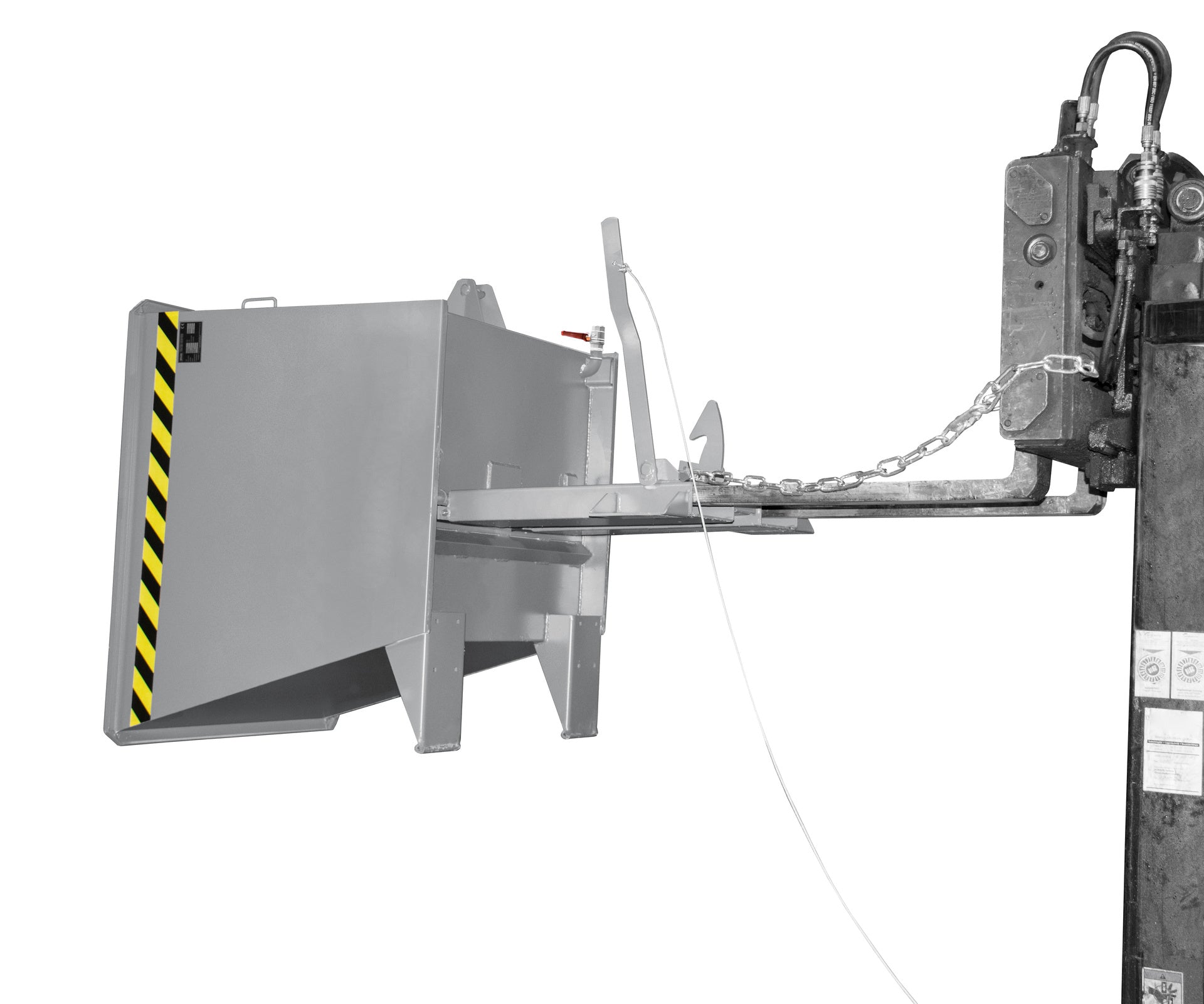 Spänebehälter SGU - RZ 55, lackiert, Mausgrau - Staplertechnik24 - 4409 - 31 - 0000 - 5