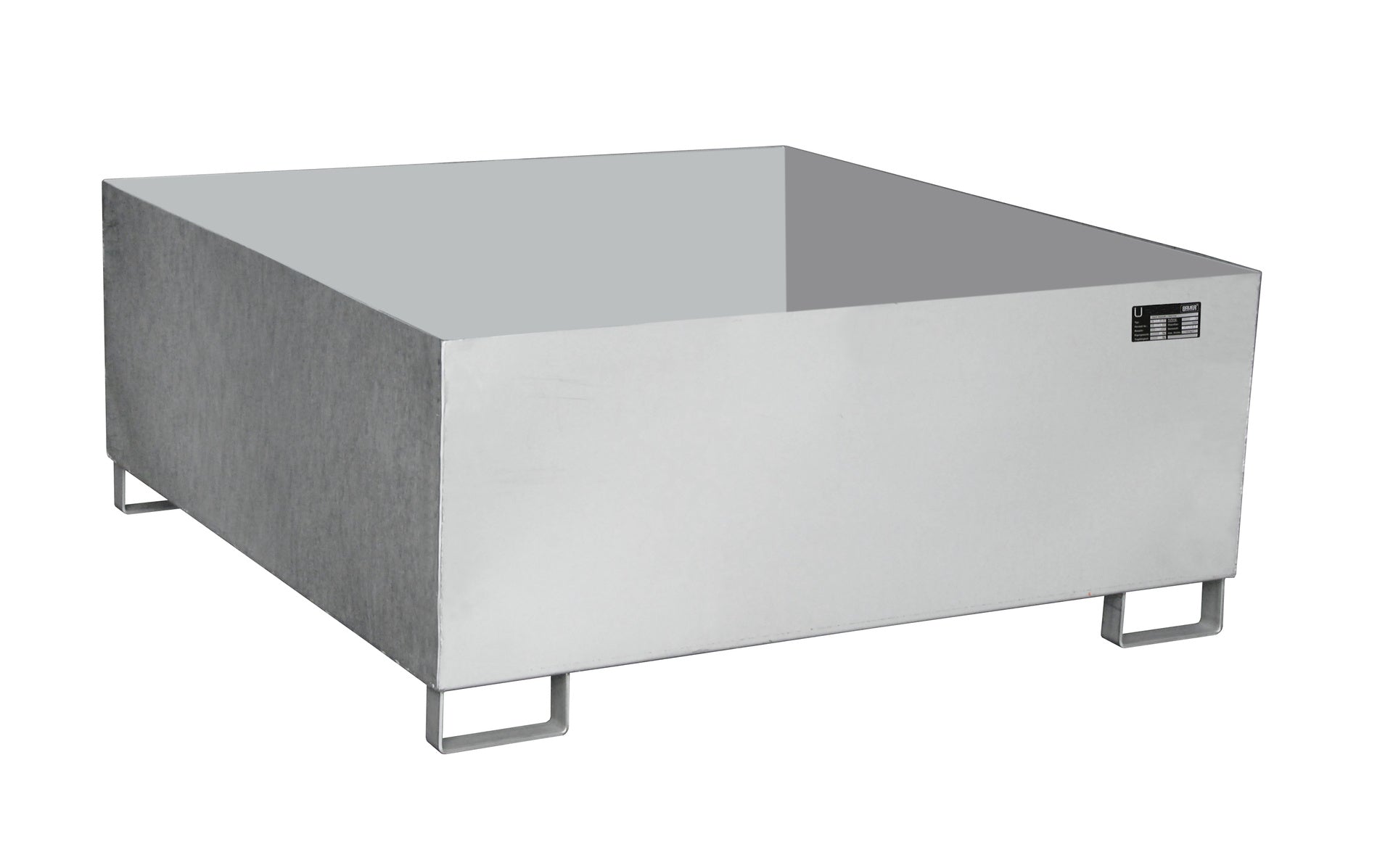 Edelstahl - Auffangwanne VAW 1000, Edelstahl 1.4571 - Staplertechnik24 - 4402 - 73 - 0100 - 11