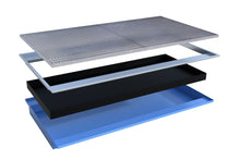 Einhängewanne mit PE - Einsatz EHW 2200 PE, lackiert, Lichtblau - Staplertechnik24 - 4518 - 68 - 0000 - 3