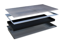 Einhängewanne mit PE - Einsatz EHW 2200 PE, lackiert, Mausgrau - Staplertechnik24 - 4518 - 68 - 0000 - 5