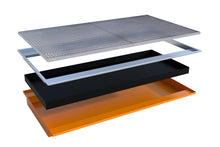 Einhängewanne mit PE - Einsatz EHW 2200 PE, lackiert, Gelborange - Staplertechnik24 - 4518 - 68 - 0000 - 1