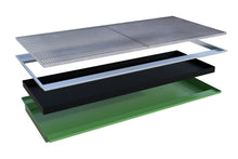 Einhängewanne mit PE - Einsatz EHW 2700 PE, lackiert, Resedagrün - Staplertechnik24 - 4518 - 69 - 0000 - 4