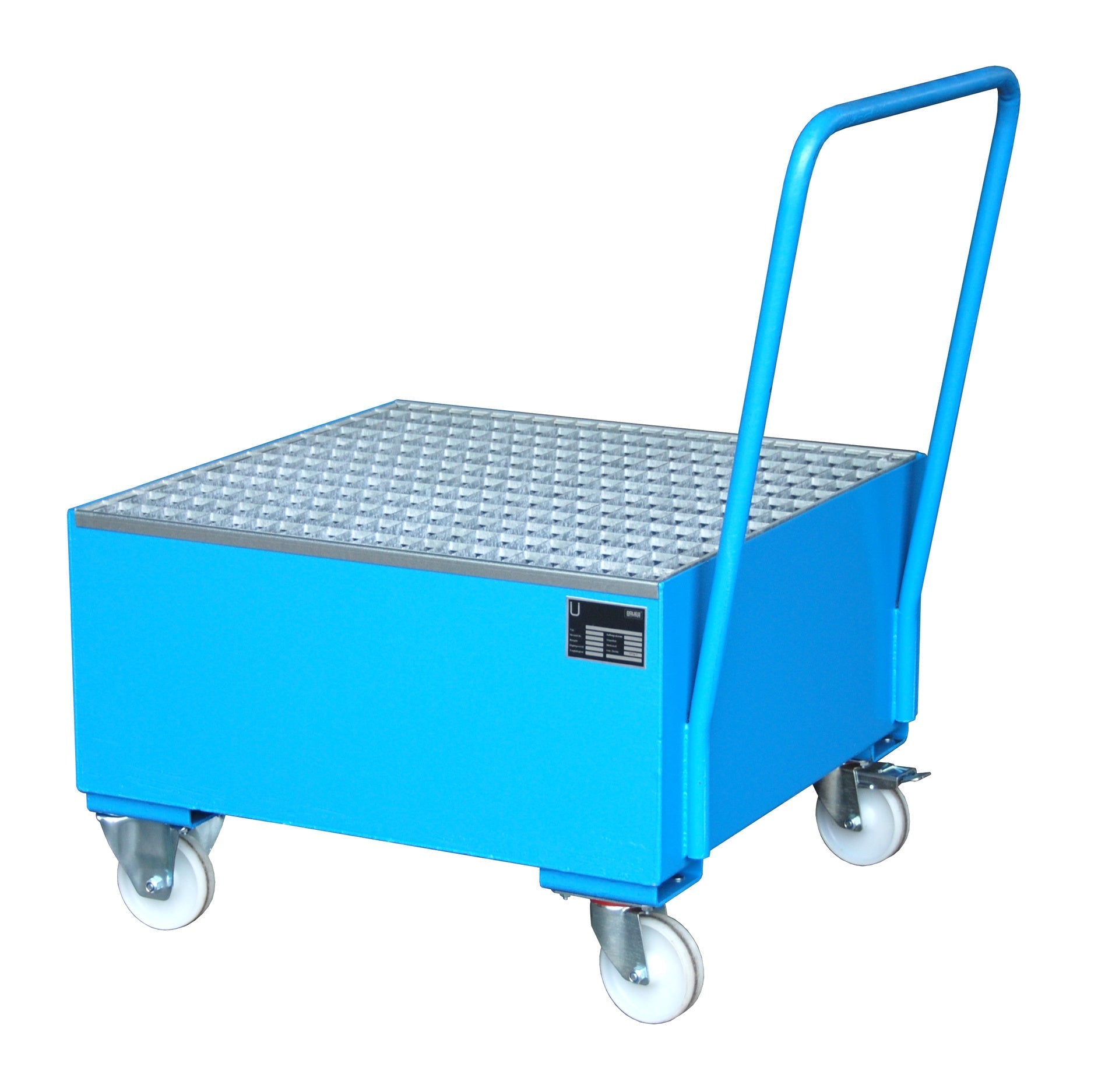 Fahrbare Auffangwanne 2004, lackiert, Lichtblau - Staplertechnik24 - 4471 - 05 - 0000 - 3