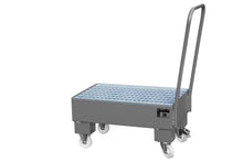 Fahrbare Auffangwanne AW 60 - 1 SR, lackiert, Mausgrau - Staplertechnik24 - 4471 - 92 - 0000 - 5