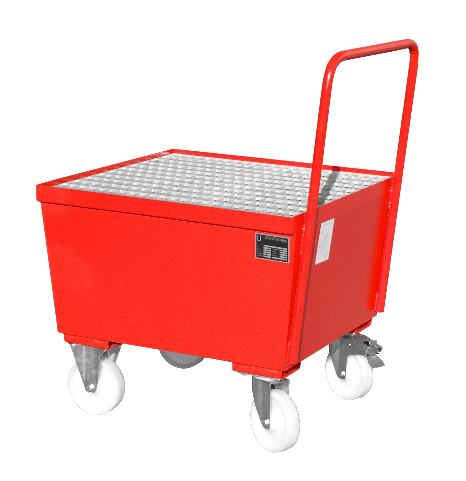Fahrbare Auffangwanne AW - F 1, lackiert, Feuerrot - Staplertechnik24 - 4447 - 21 - 0000 - 2