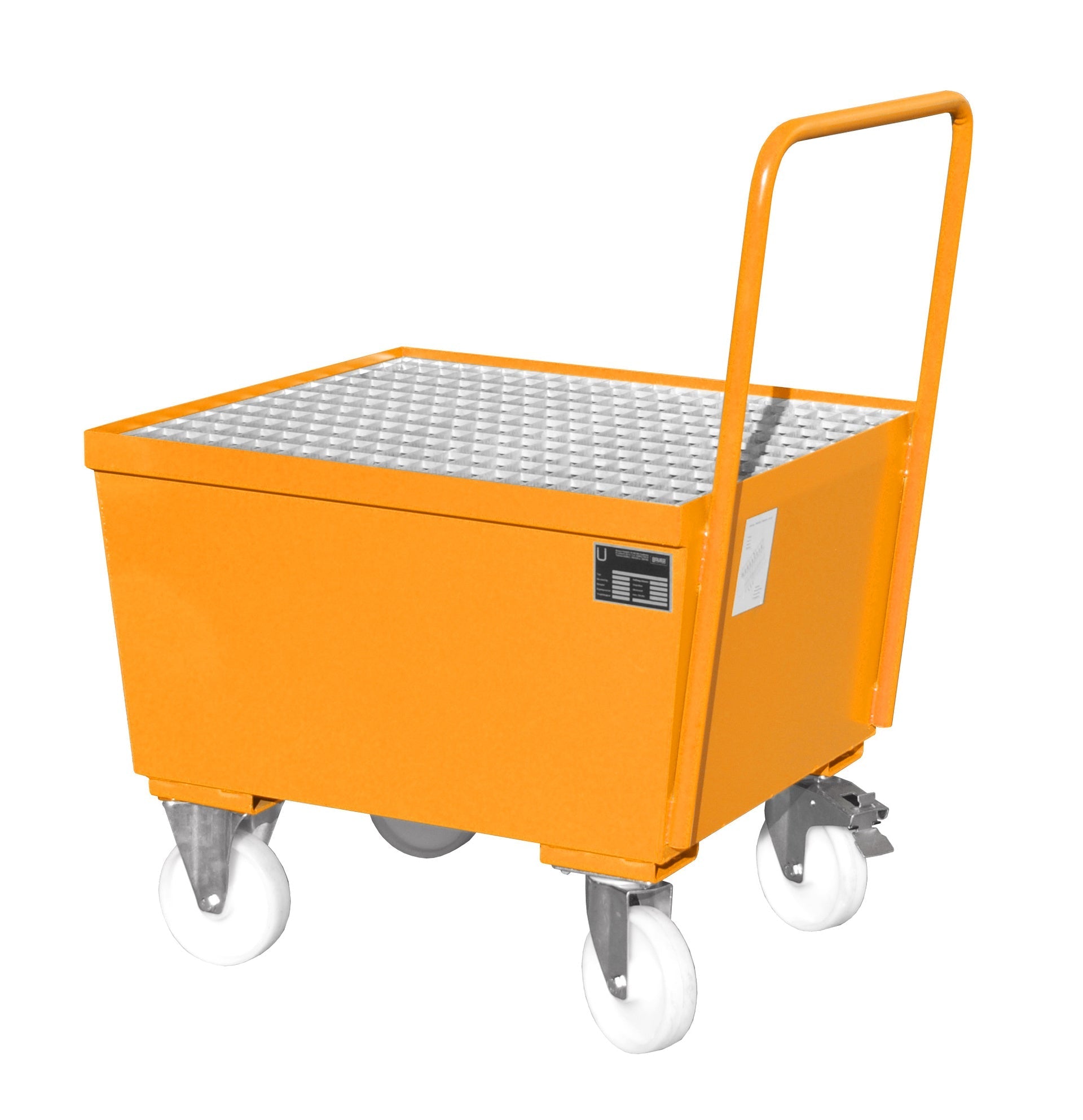 Fahrbare Auffangwanne AW - F 1, lackiert, Gelborange - Staplertechnik24 - 4447 - 21 - 0000 - 1