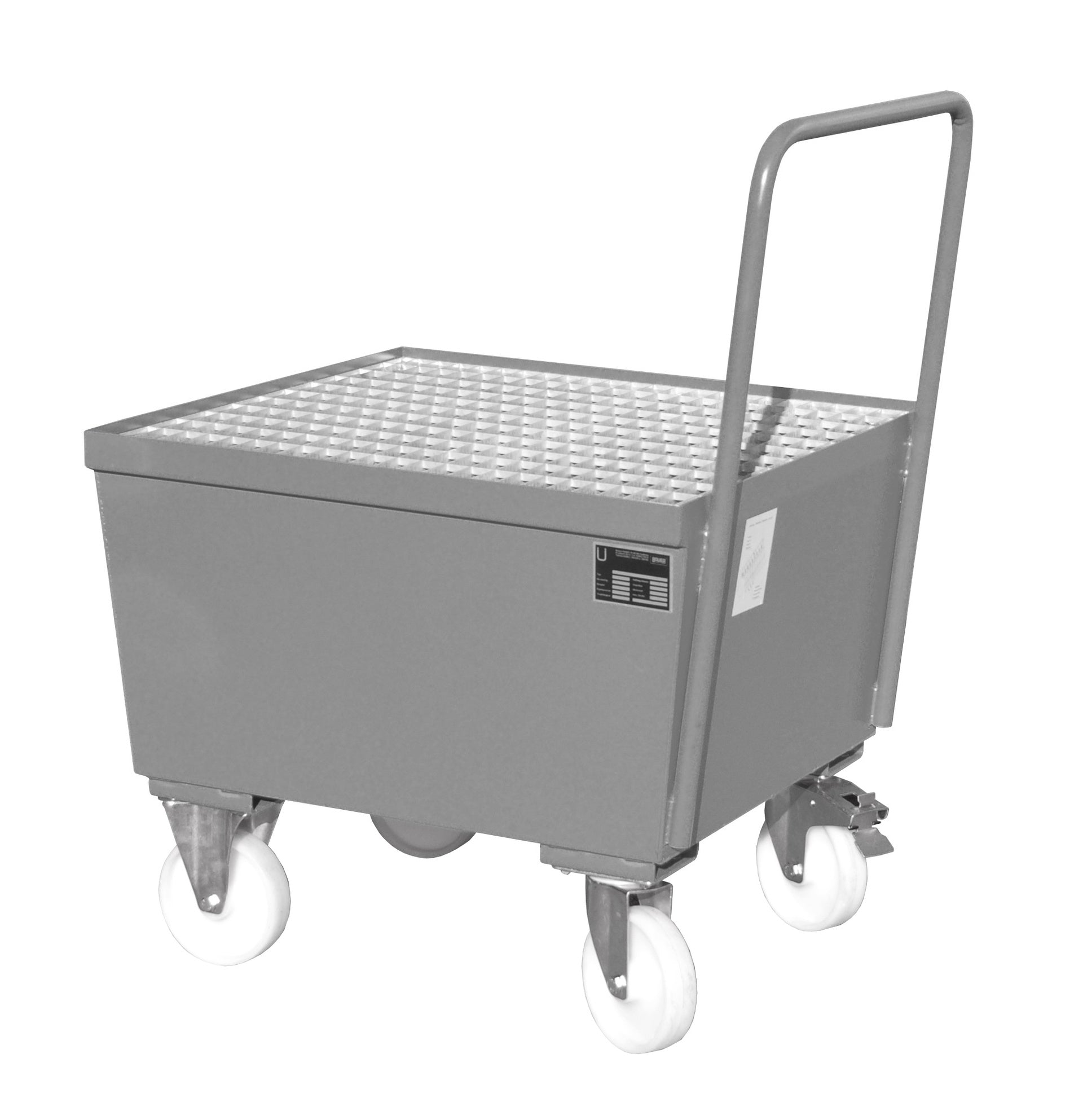 Fahrbare Auffangwanne AW - F 1, lackiert, Mausgrau - Staplertechnik24 - 4447 - 21 - 0000 - 5